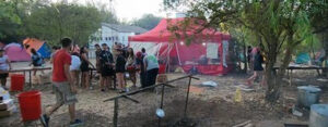 El Camping Médano 40 recibió a 300 universitarios en Balneario Orense