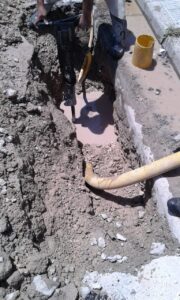 Trabajos de reparación de caños de agua en sectores de la ciudad