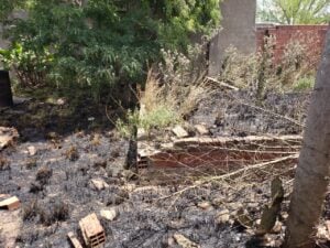 Acusa al vecino de prender fuego y quemarle terreno de su propiedad