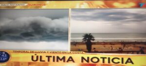 El temporal que azotó Claromecó fue noticia nacional