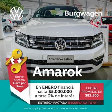 Burgwagen ofrece financiación a tasa cero para todos los modelos Amarok