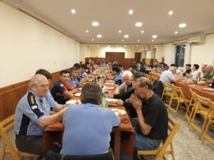 Animada cena para festejar un año más de los Bomberos Voluntarios