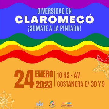 Jornada de sensibilización con la comunidad LGBT+ y aliades en Claromecó