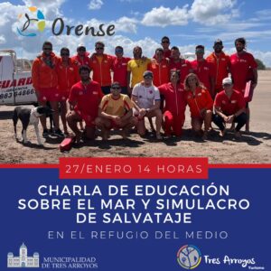 Charlas sobre prevención y cuidados en el mar en Claromecó y Orense