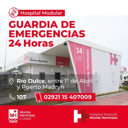 Monte Hermoso: Guardia de emergencias hospitalarias las 24 horas con nuevos teléfonos