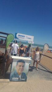 Jesús Escobar estuvo en las playas del distrito