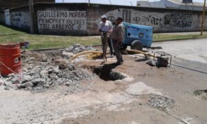 Obras Sanitarias Municipal: Intensa tarea de reparación de cañerías