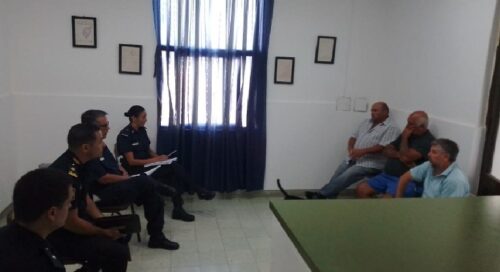 Policía de Chaves se reunió con directivos de clubes de Fútbol de las localidades