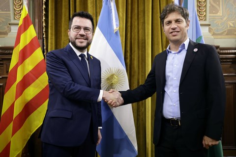 La Provincia y Cataluña firmaron acuerdo para profundizar cooperación entre gobiernos