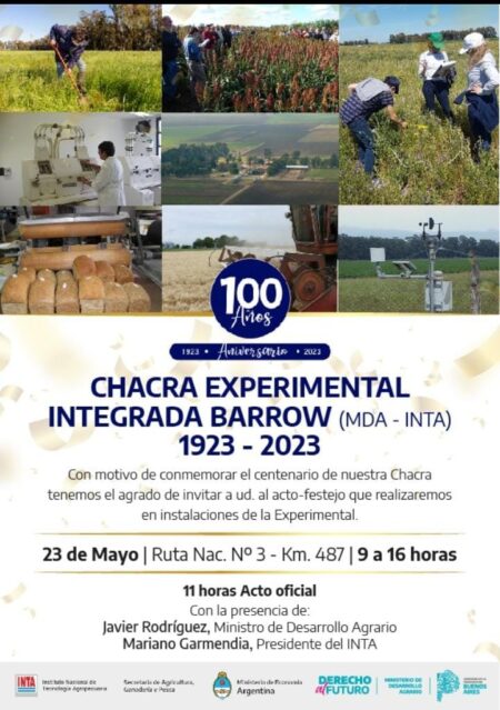 Se vienen visitas a la Chacra Experimental Integrada Barrow por su centenario