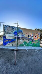 El Eco-Mural de Claromecó se inauguraría en junio