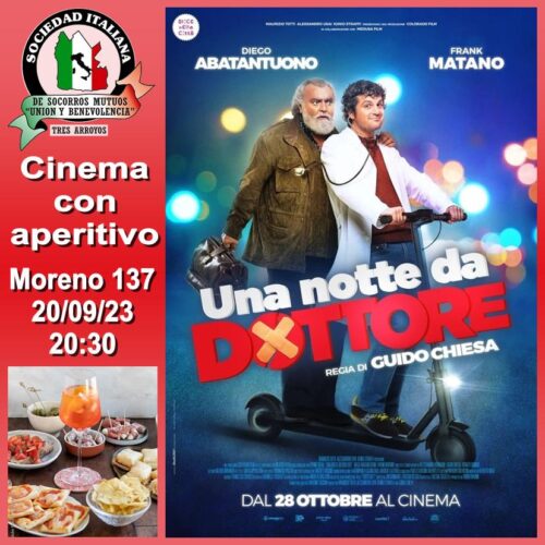 Cinema con aperitivo en la Sociedad Italiana