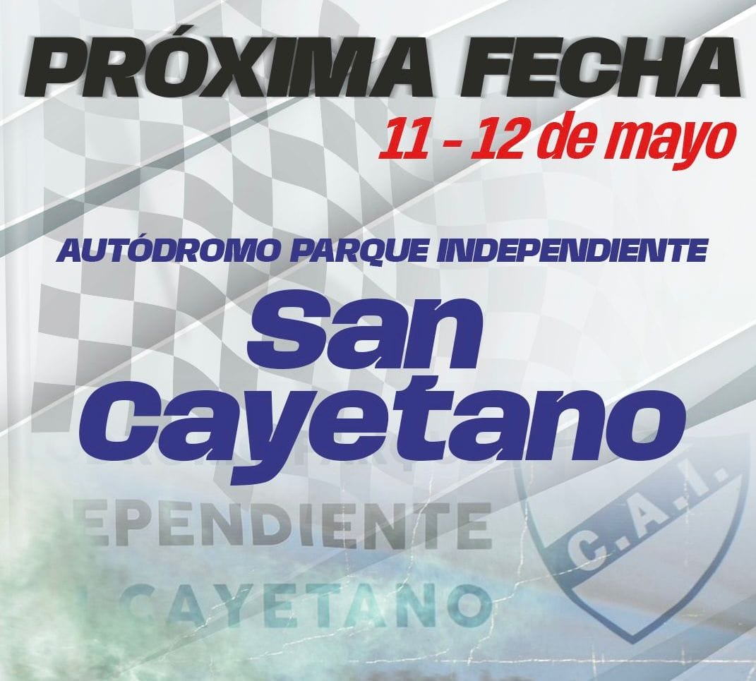 Automovilismo Regional: La segunda fecha se corre en San Cayetano