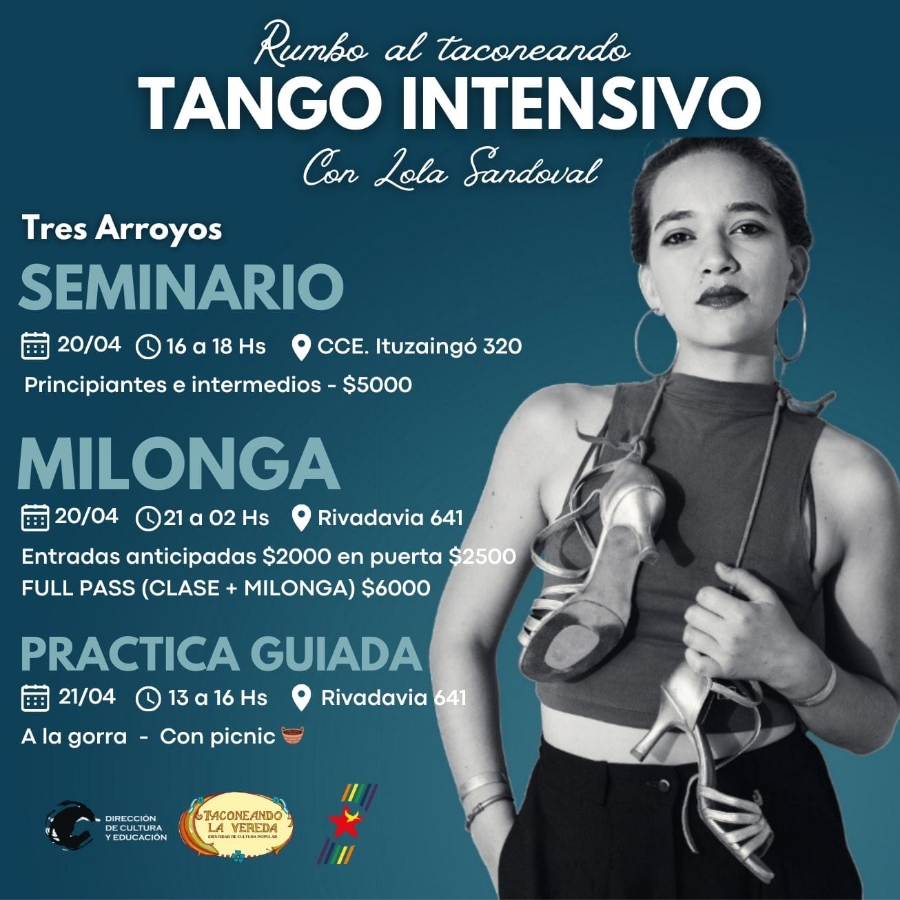 Seminario intensivo de Tango con Lola Sandoval en el CCE