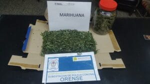 Operativo antidrogas en Orense: incautaron marihuana