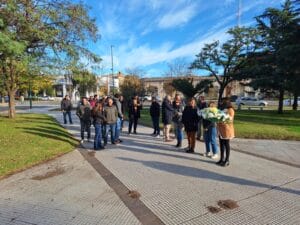 Colocaron ofrenda floral en el busto que recuerda a Dardo Rocha