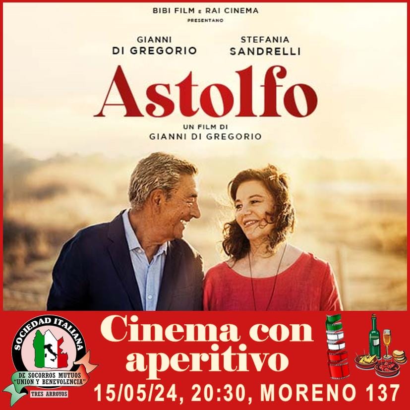 “Cinema con aperitivo” en la Sociedad Italiana