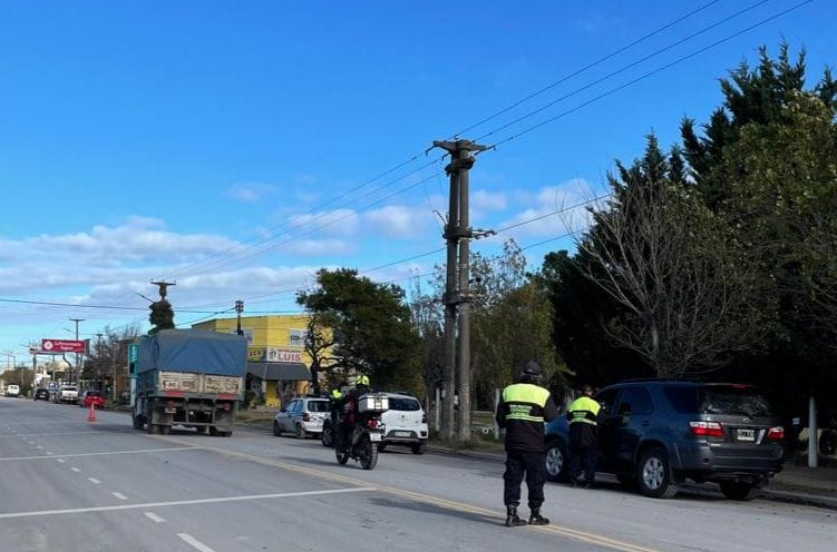 Operativos de control de tránsito en Claromecó