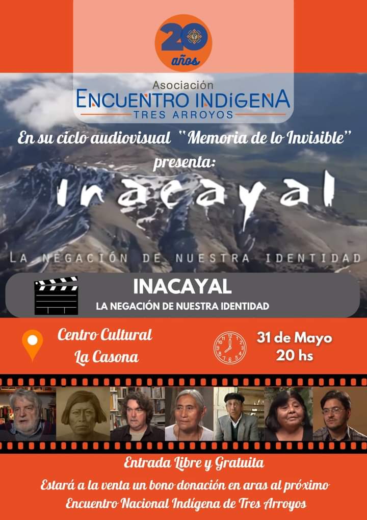 En La Casona: Encuentro Indígena presenta el audiovisual “Inacayal, la negación de nuestra identidad”