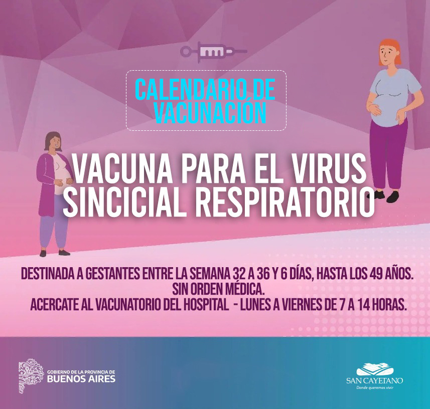 San Cayetano: Vacuna obligatoria para personas gestantes