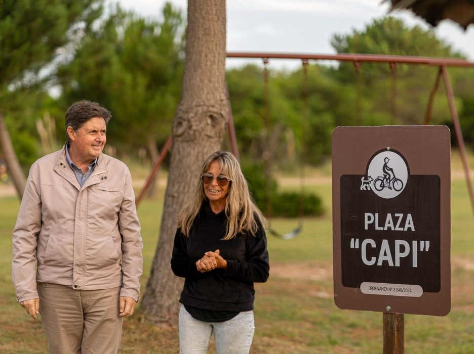 La plazoleta del Balneario San Cayetano se llama “Capi” García