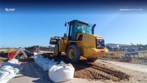 Vialidad Nacional avanza con la instalación de dos puentes sobre el canal Maldonado