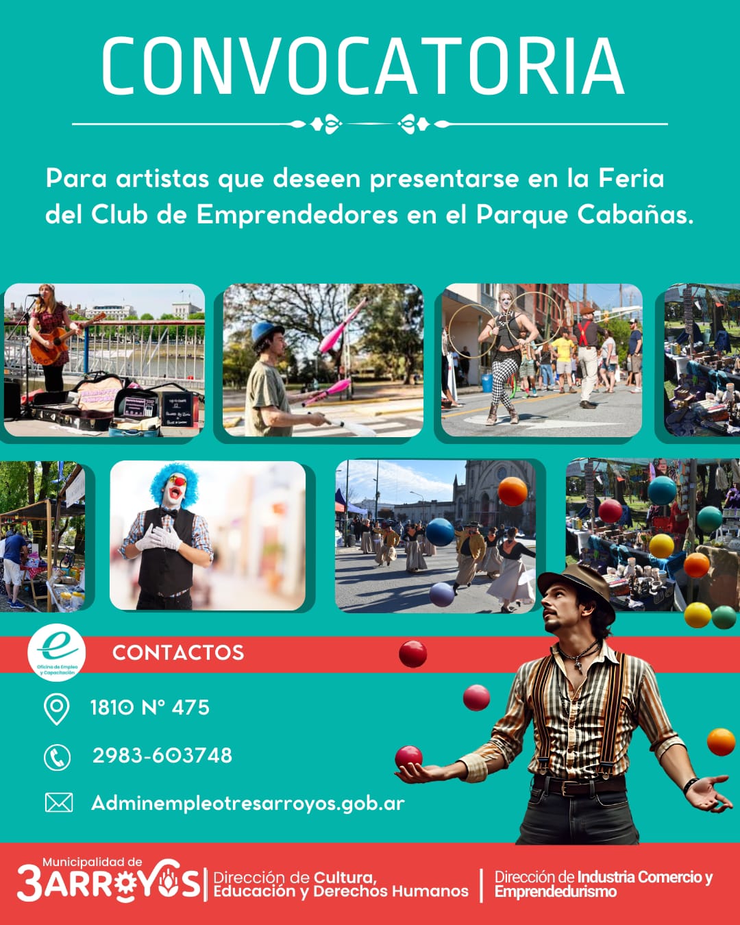 Oportunidad para artistas y talleristas