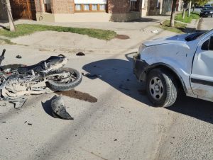 Fue operado el joven motociclista accidentado