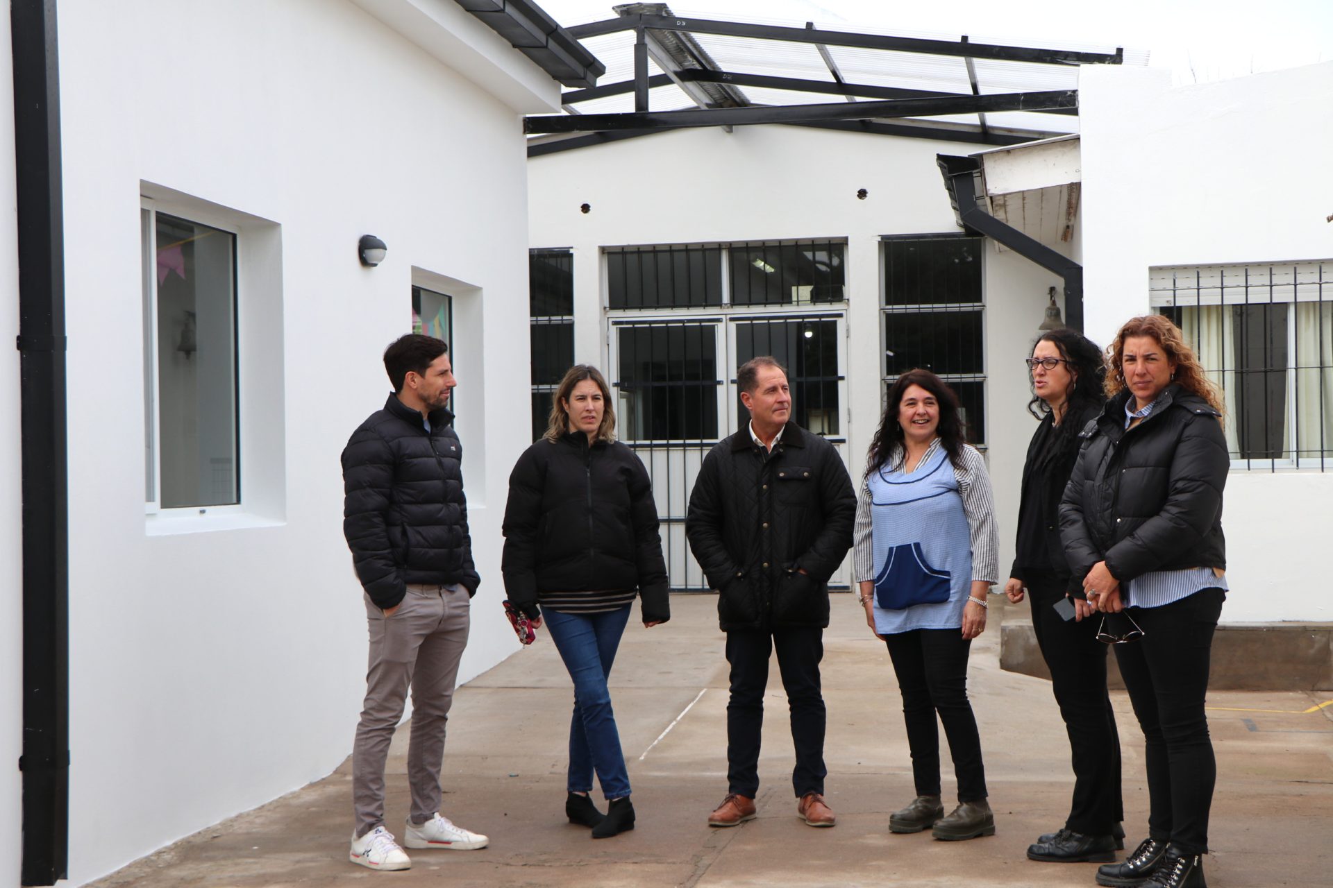 San Cayetano: recorrida por obras en establecimientos educativos