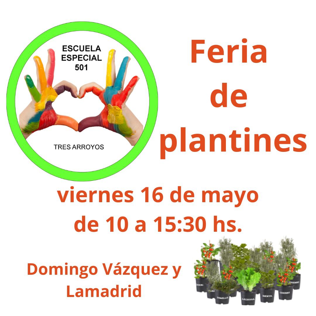 Feria de Plantines en la Escuela 501