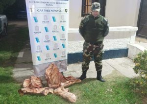 El CPR Tres Arroyos secuestró cien kilos de carne sin cadena de frío