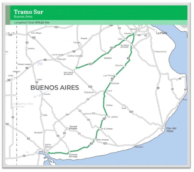 Ruta 3: Anunciaron obras entre Cañuelas y Bahía Blanca