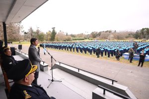 2736 Cadetes de la policía provincial juraron fidelidad a la bandera nacional