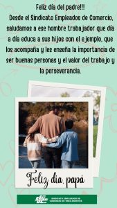 Saludo de Empleados de Comercio por el Día del Padre