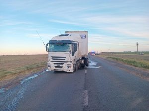 Choque en Ruta 3 cerca de Coronel Dorrego