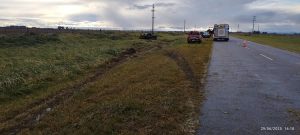 Ruta 73: Despistó una camioneta en el kilómetro 44