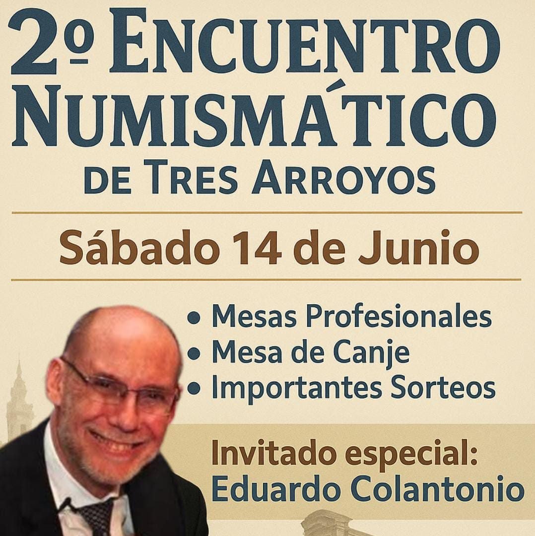 Programan la Segunda Jornada Numismática de Tres Arroyos