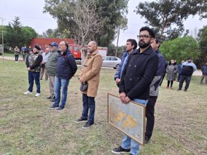 Inauguración de monumento en Reta: Esta conmemoración le da identidad a la plaza y a la localidad