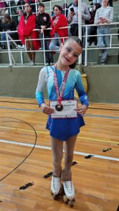Patinadoras de Huracán en Torneo Regional de Copas en La Pampa