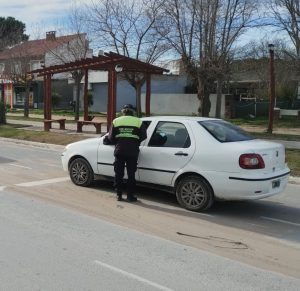 Operativo de control vehicular en Claromecó