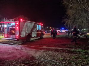 (videos) Incendio en la quinta de Huracán: importantes pérdidas materiales