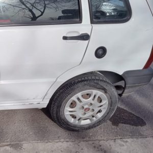 Choque en Alsina y Ameghino: motociclista al Hospital