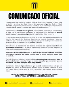 Fútbol femenino : Se suspendió la final del Apertura