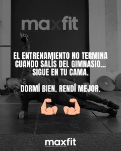 Dormir bien es entrenar mejor