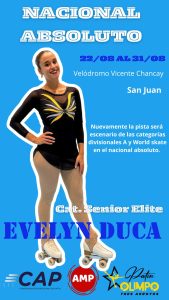 La patinadora de Olimpo Evelyn Duca participará de Torneo Nacional