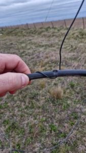 Eternet repuso un tramo de fibra óptica dañado por vandalismo en zona rural