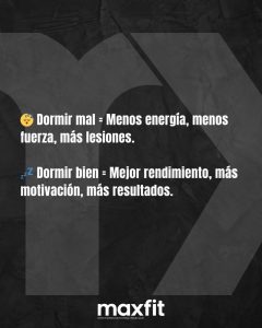 Dormir bien es entrenar mejor