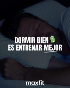 Dormir bien es entrenar mejor