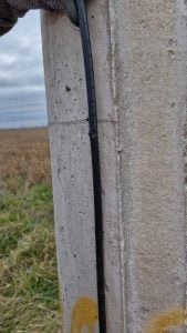 Eternet repuso un tramo de fibra óptica dañado por vandalismo en zona rural