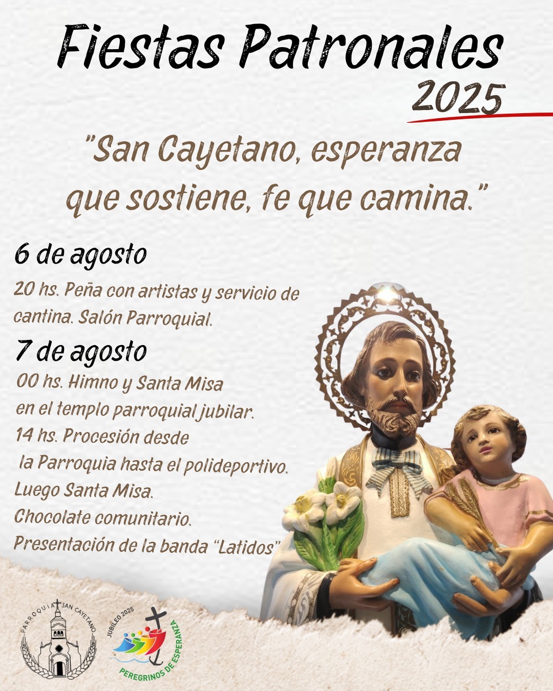 San Cayetano celebra sus fiestas patronales